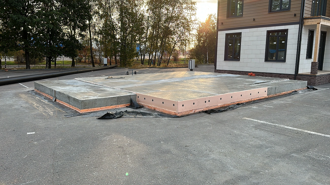 УШП (утеплённая шведская плита) для террасы