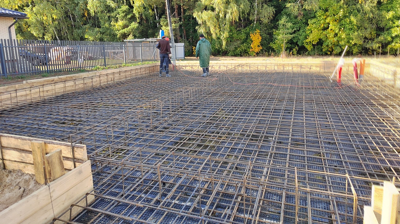 Комбинированный фундамент для ангара