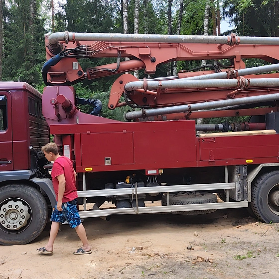 Комбинированный фундамент для ангара