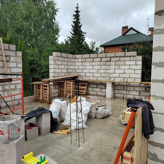 Комбинированный фундамент для ангара