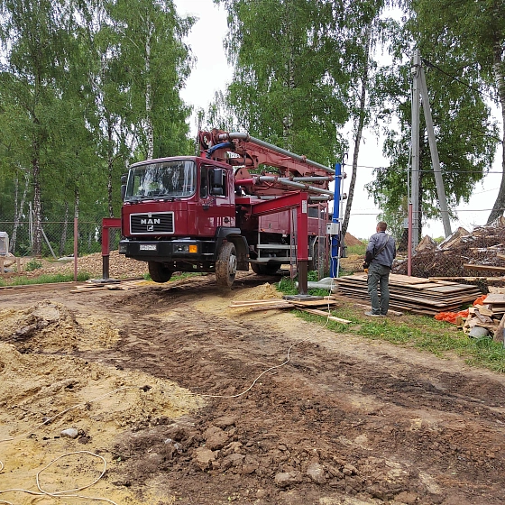 Мелкозаглублённый ленточный фундамент 6x6 м