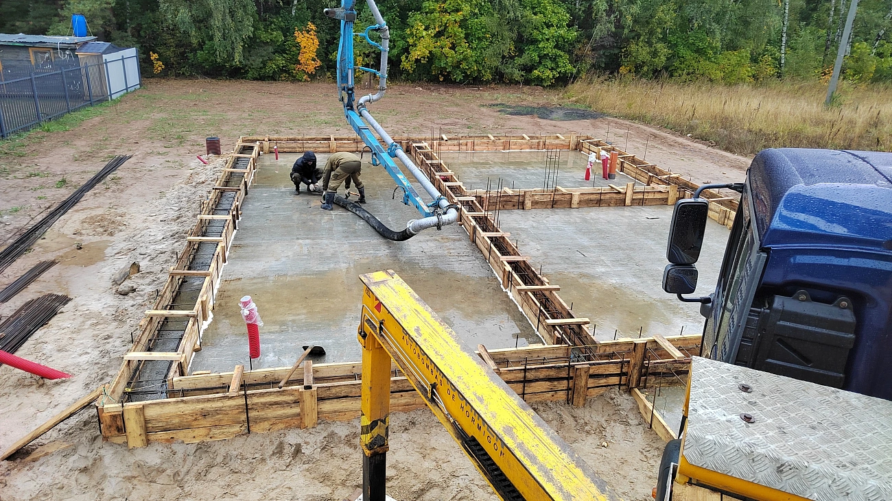 Комбинированный фундамент для ангара