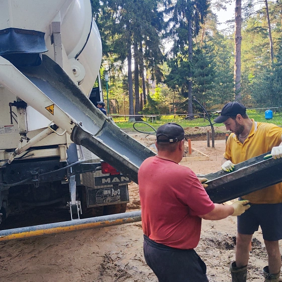 Монолитный ленточный фундамент для гаража