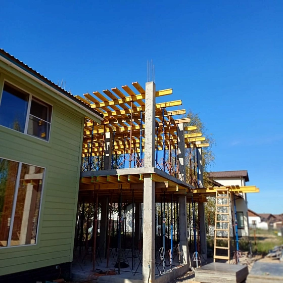 Мелкозаглублённый ленточный фундамент 6x6 м